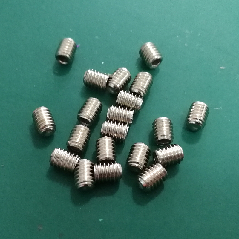 20pcs stainless steel flat end set screws Hexagon tinyscrew M4*6 [FZ24